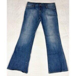 Blue Cult Kate Womens 32 Vintage Y2K Mid Rise Flare Jeans Made USA